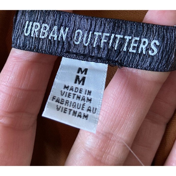 NWT Urban Outfitters Silky Bustier Tank Dress Size Medium Rust Brown MSRP $49 - Picture 5 of 8